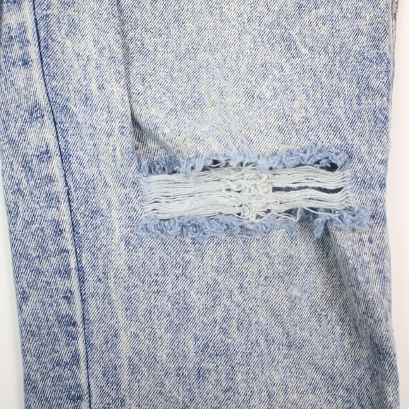 Vintage 80s 90s Chic Womens 14T Tall Acid Wash High-Waisted Mom Jeans - Picture 4 of 10